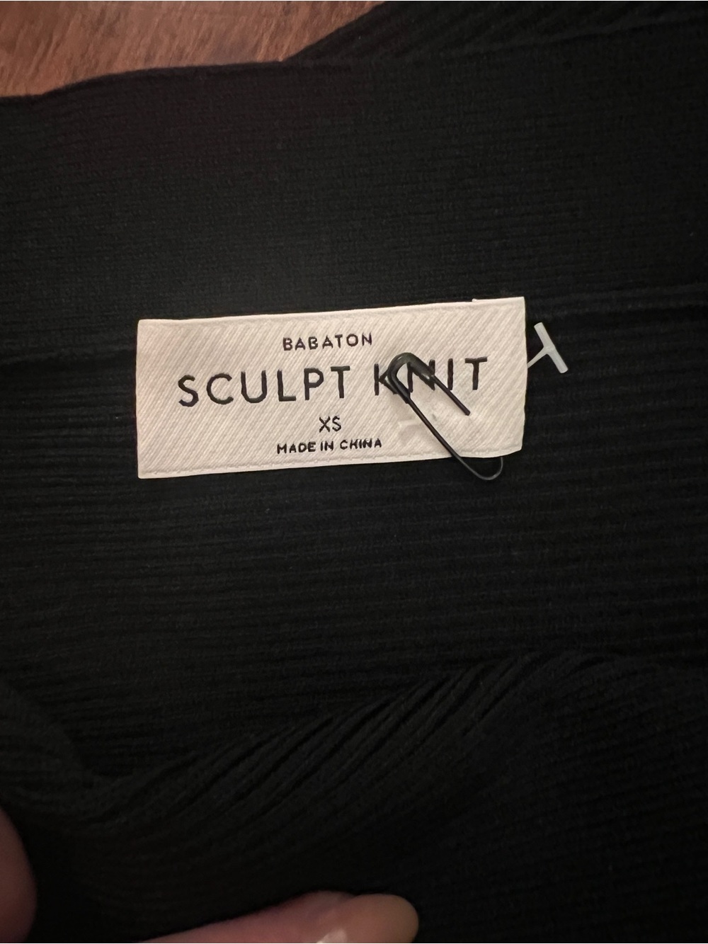 The Aritzia Babaton Sculpt Knit Greek Tank Top - Black, XS - Picture 5 of 6